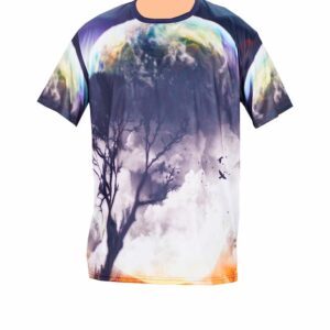 next skin blue printed t shirt